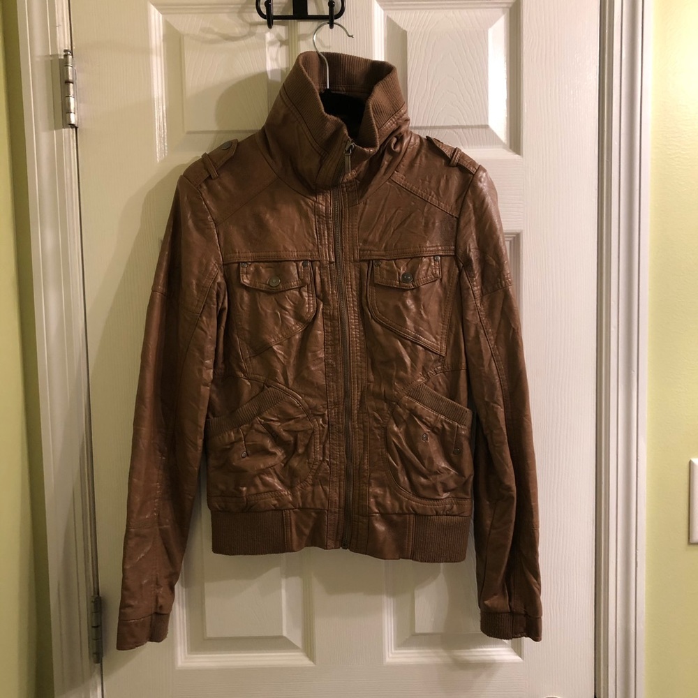 Faux Leather Jacket